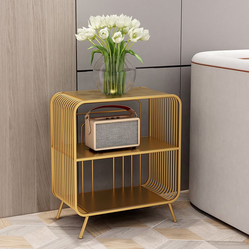 Glam Closed Back Shelf Bookcase Metal Book Shelf for Study Room