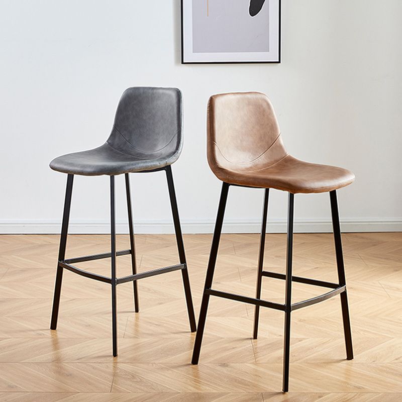 Nordic Style Round Bar-stool Metal Counter Bar Stool for Restaurant