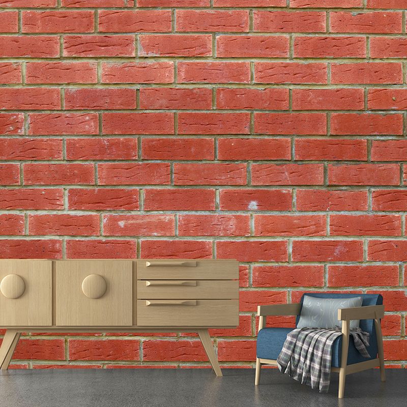 Brick Wall Mural Wallpaper Decorative Waterproofing Wall Art for Living Room