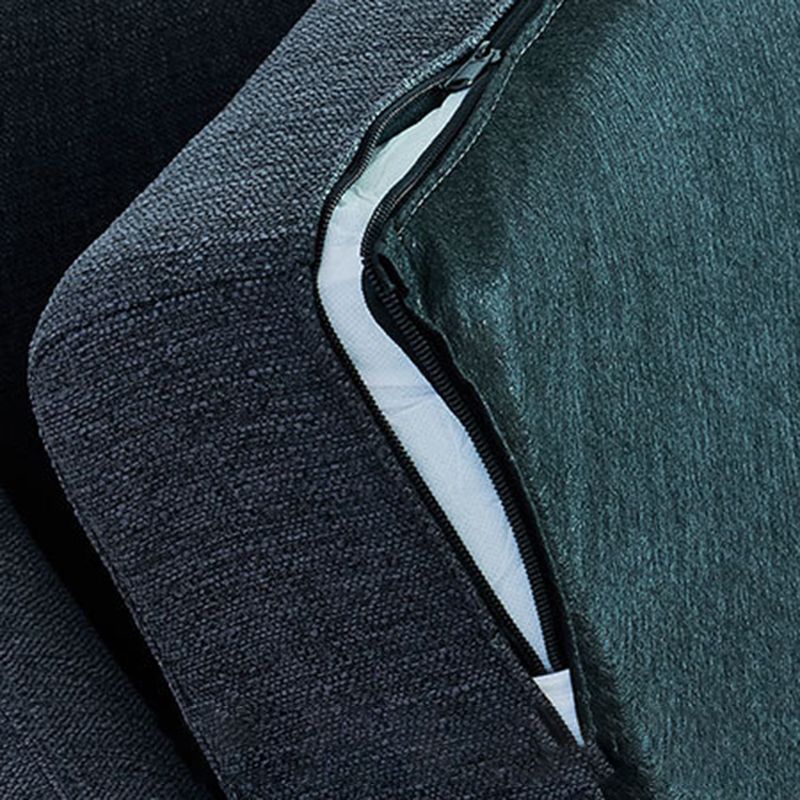 Contemporary Tuxedo Arm Sofa Slipcovered Settee for Living Room