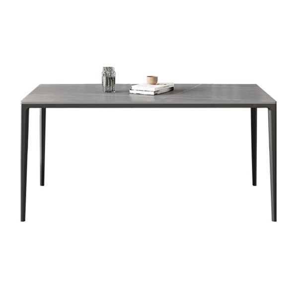 Contemporary Dining Table Set 1/4/5/7 Pcs Rectangle Dining Table with Armless Chairs