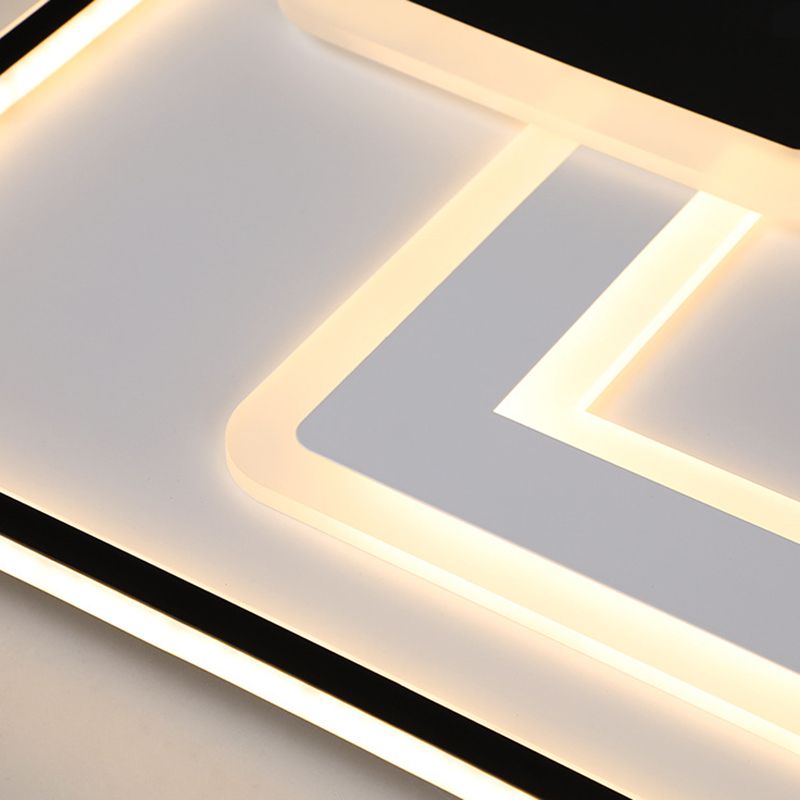 1-Light Metal Led Bündig Mount Deckenbefestigung Modern Style Geometrische Flush Mount Lights