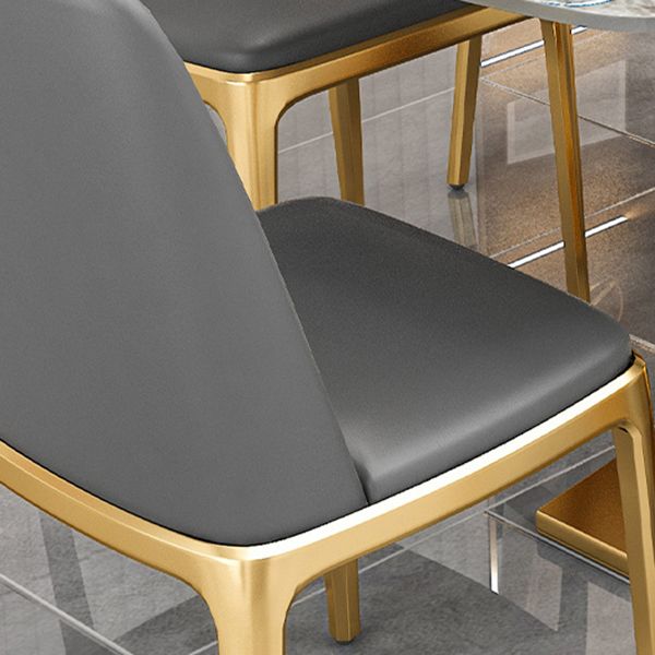 Glam Rectangle Stone Table Set 1/4/5/7 Pieces Dining Set for Kitchen