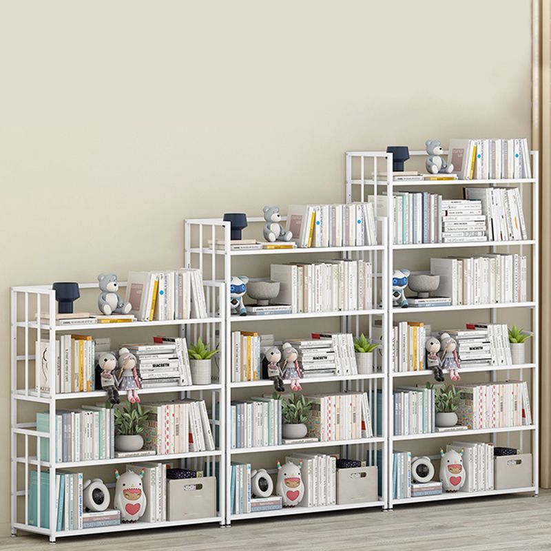 Vertical Rectangular Bookcase Metal 9.8" Wide Open Bookcase Book Shelf Contemporary
