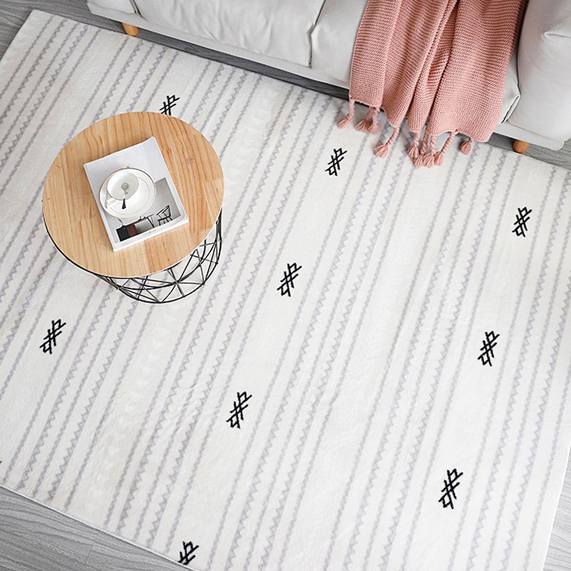 Minimalistischer Bohemian Teppich mehrfarbiger nahtloser Muster Teppich waschbarer Färbung widerstandsfähiger Rutsch-Backing-Teppich für Schlafzimmer