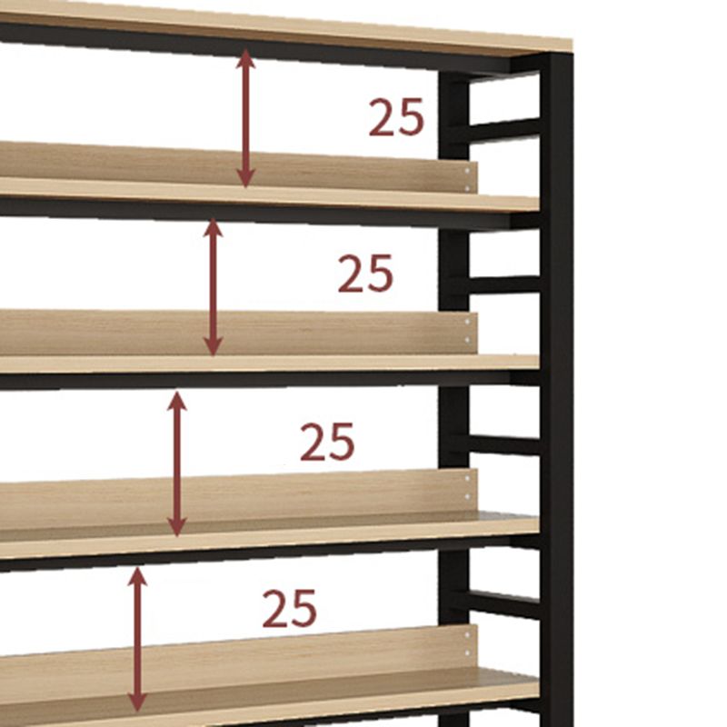 Scandinavian Open Back Shelf Bookcase Shelves Included for Home Office