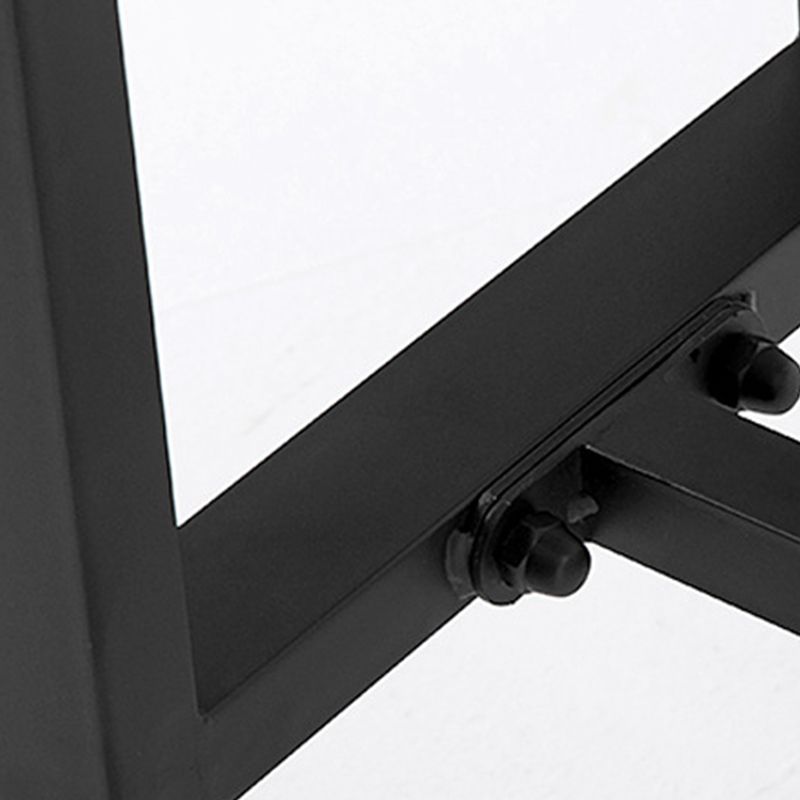 Brown Modern Style Bar Table in Metal and Wood Indoor Counter Table