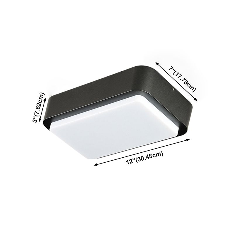 Traditionele stijl plafondlamp acryl schaduw waterdicht inbouwlicht voor balkon