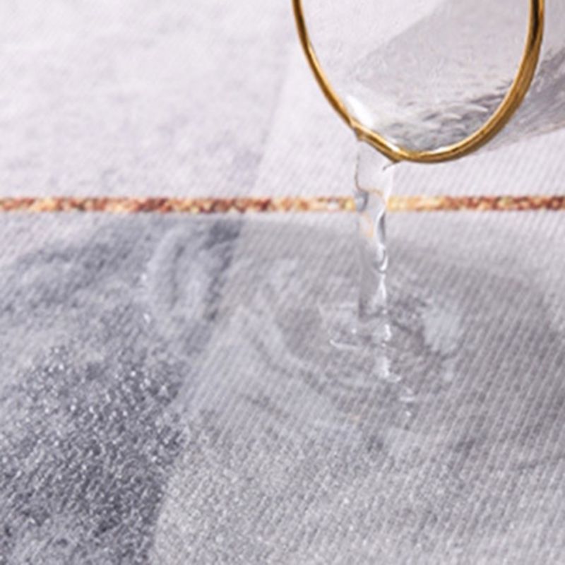 Classic Shabby Chic Rug Whitewashed Floral Printed Carpet Anti-Slip Backing Carpet for Home Decor