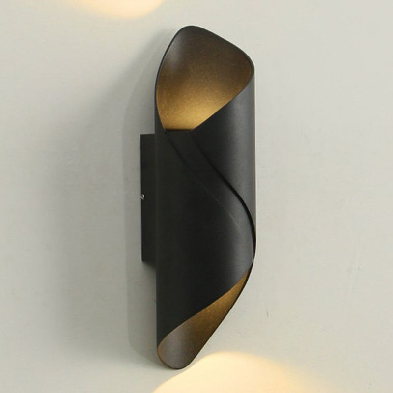 Modern Style Unique Shape Wall Sconce Metal 2 Light Sconces for Corridor