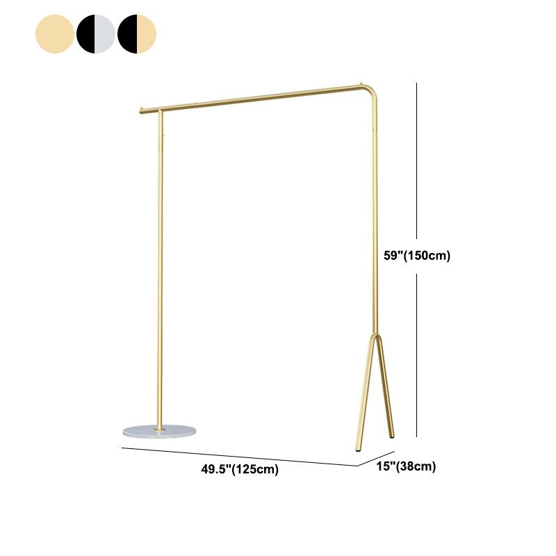 Industrial Minimalist Style Coat Rack Metallic Free Standing Coat Hanger