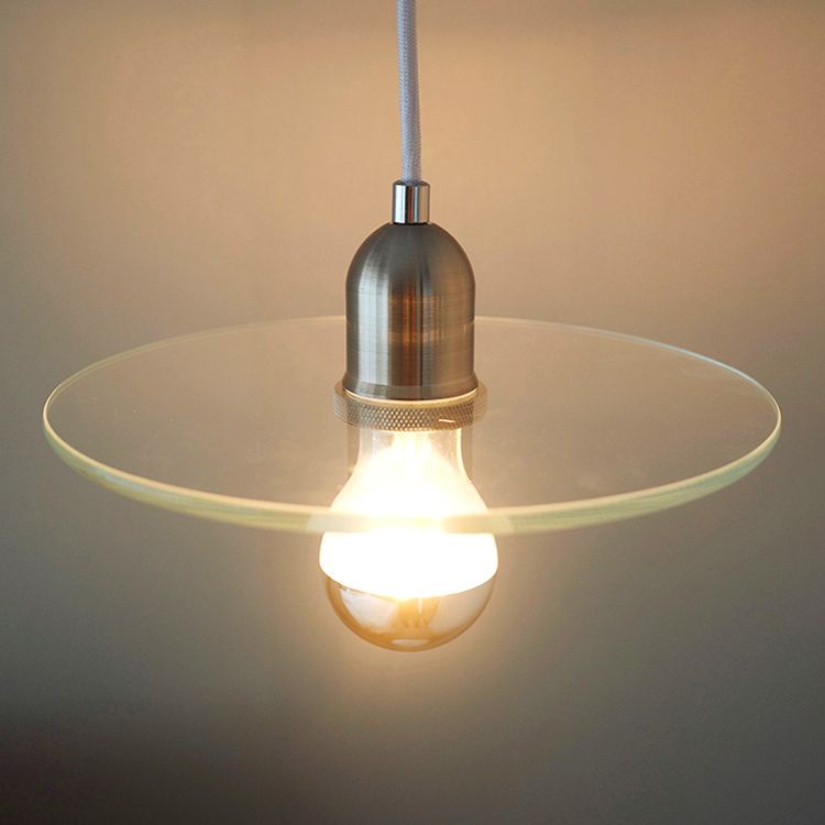 Single Light Industrial Style Hanging Light Glass Shade Bedroom Vintage Pendant Lighting