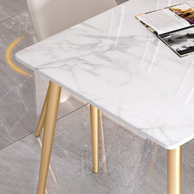 Glam 1/4/5/7 Pieces Dining Set Rectangle Stone Dining Table for Dining Room