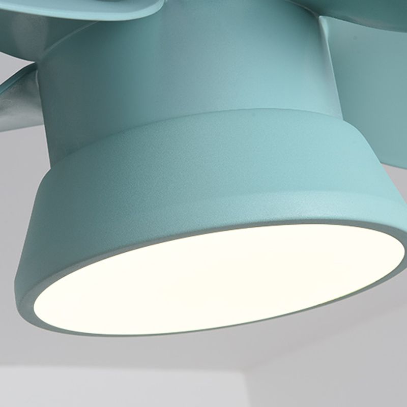 Éclairage de ventilateur de plafond de style moderne 1 Éclair de ventilateur de plafond léger pour la chambre des enfants