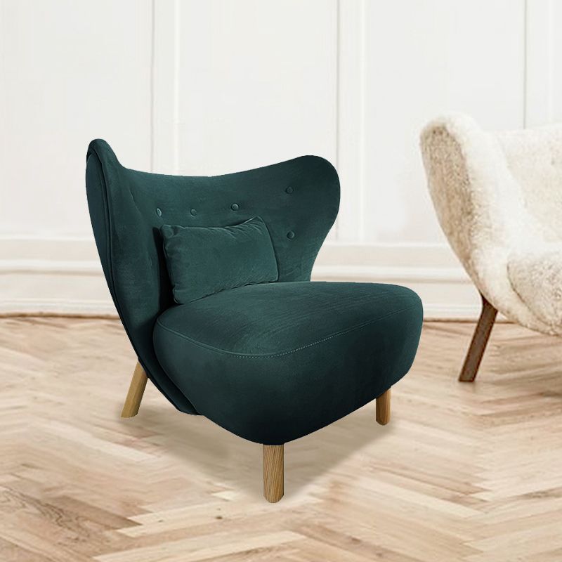 30.7" L x28.3"W x31.4"H Chair Armless Solid Wood Frame Chair