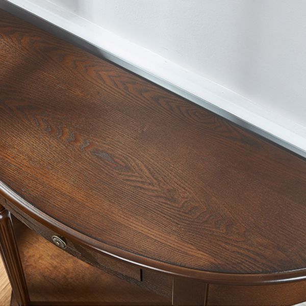 Mid-Century Modern Console Table Antique Finish Console Sofa Table
