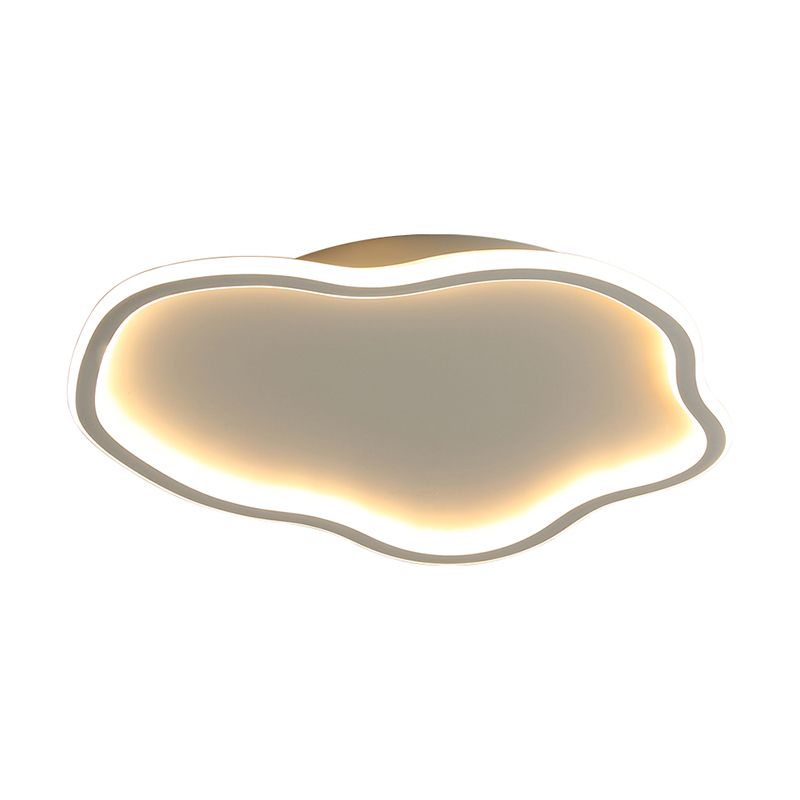 Lámpara de techo LED de aluminio, accesorios de iluminación de montaje empotrado sencillos para sala de estar