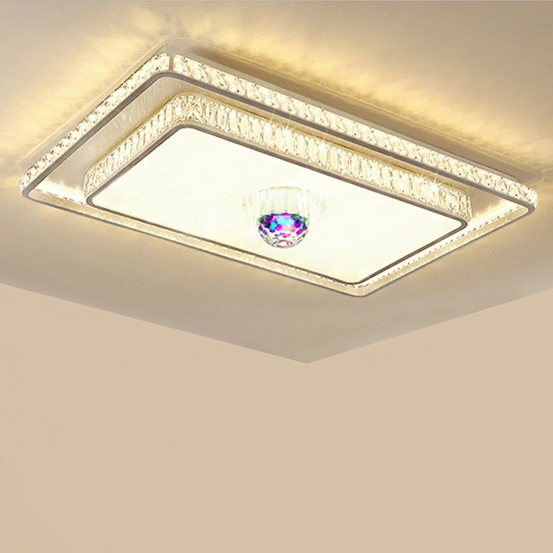 Luminaire encastré rectangulaire en métal, Style moderne, Bluetooth, musique, luminaire encastré doré