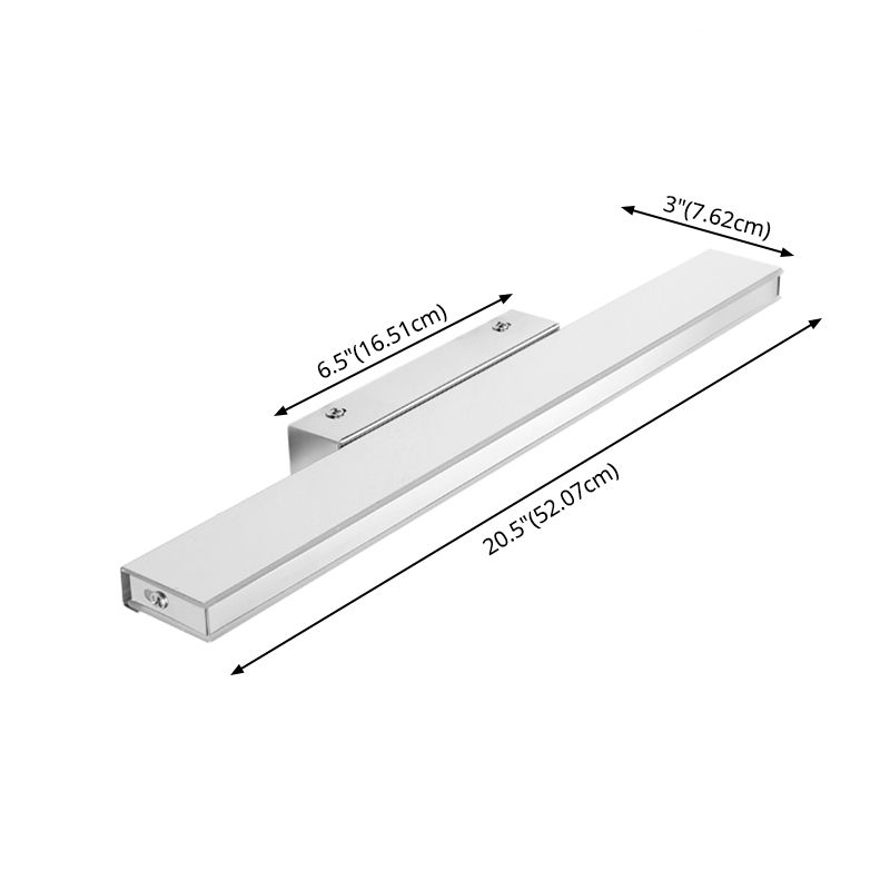 Acier en acier inoxydable linéaire lampe à application du minimalisme Minimalisme Graphique luminaire pour la salle de bain