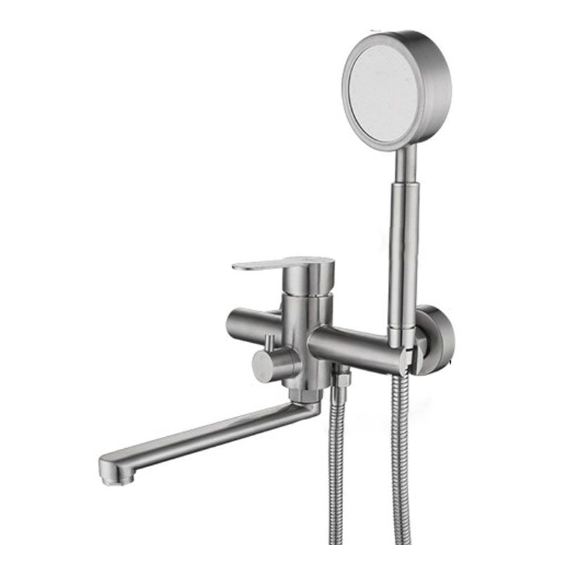 Bathroom Bathtub Faucet Rod Handle Handheld Shower Head Bathtub Faucet
