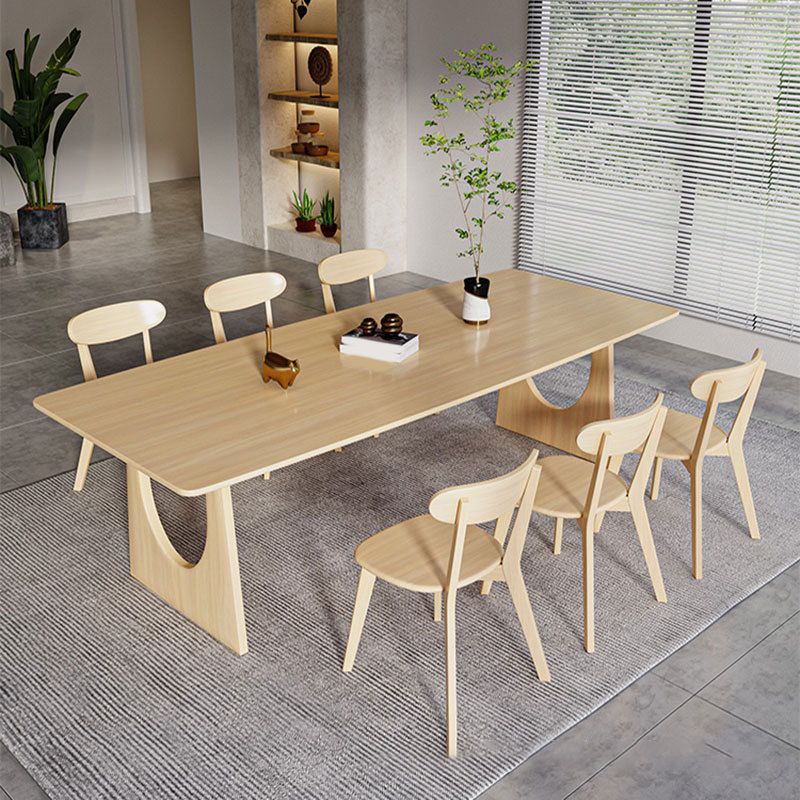 Traditional Wood Dining Set 1/7 Pieces Rectangle Dining Table Set