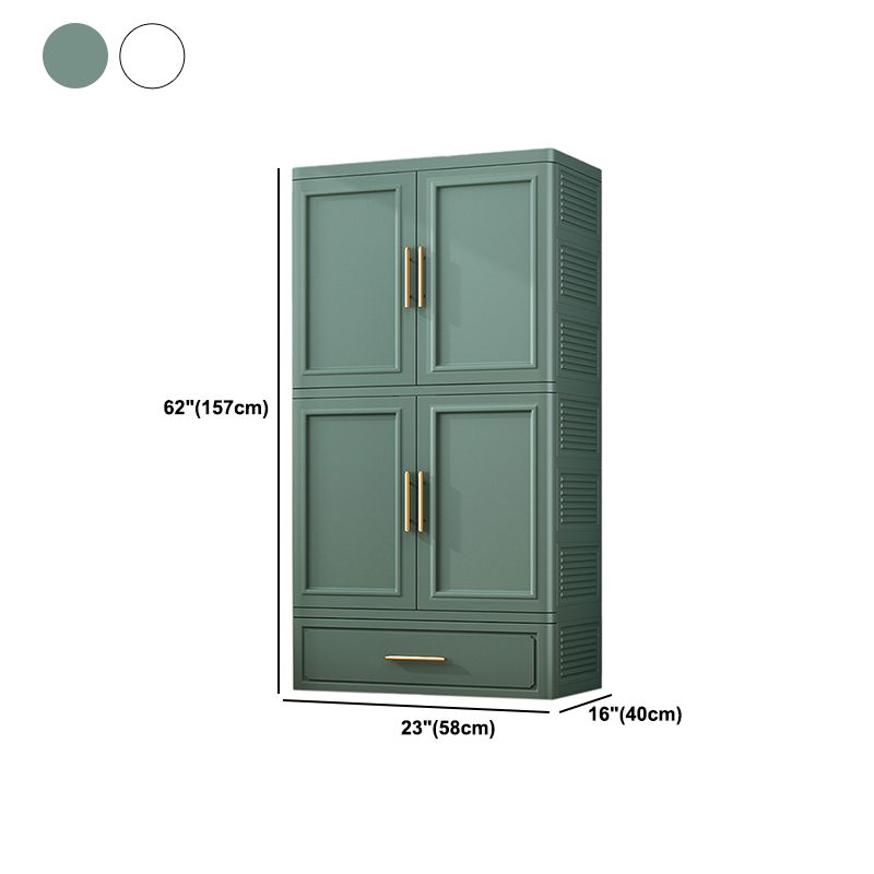 Plastic Matte Finish Storage Cabinet Contemporary Hinged Door Cabinet