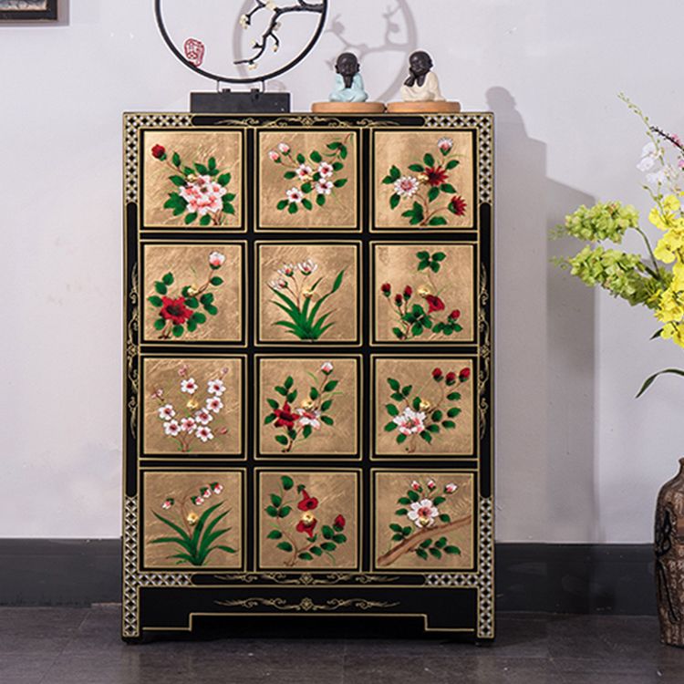 Contemporary Glam Double Dresser Birch Vertical Storage Chest Dresser for Bedroom