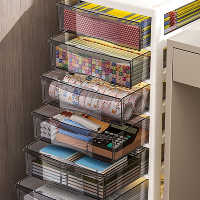 Modern Plastic File Cabinet Storage Drawers Filing Cabinet for Office