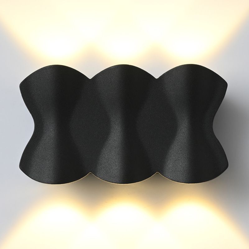 Matte Black Metal Simplicidad LED LECH LEAP LECHE MODERNA DEL ALTO MODERNO LUCHAS DE ACONCE