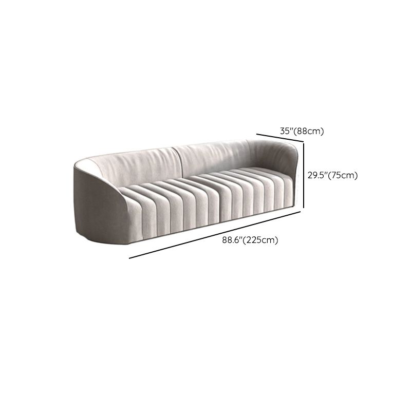 Contemporary Tight Back Standard Sofa Tuxedo Arm Sofa for Living Room
