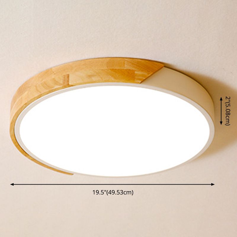 Ultra-dunne Ronde Led Flush Mount Plafond Licht Modern Minimalistische Macaron Stijl Gangpad Slaapkamer Studie Oogbescherming Lampen