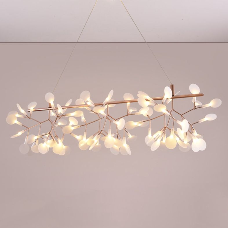 Island Island Chandelier Designer moderne Éclairage de pendentif acrylique pour le restaurant