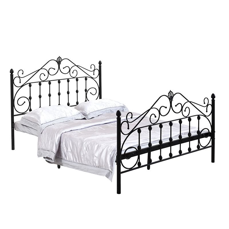 Glam Style Metal Iron Material with Headboard Gold/black/white Bed