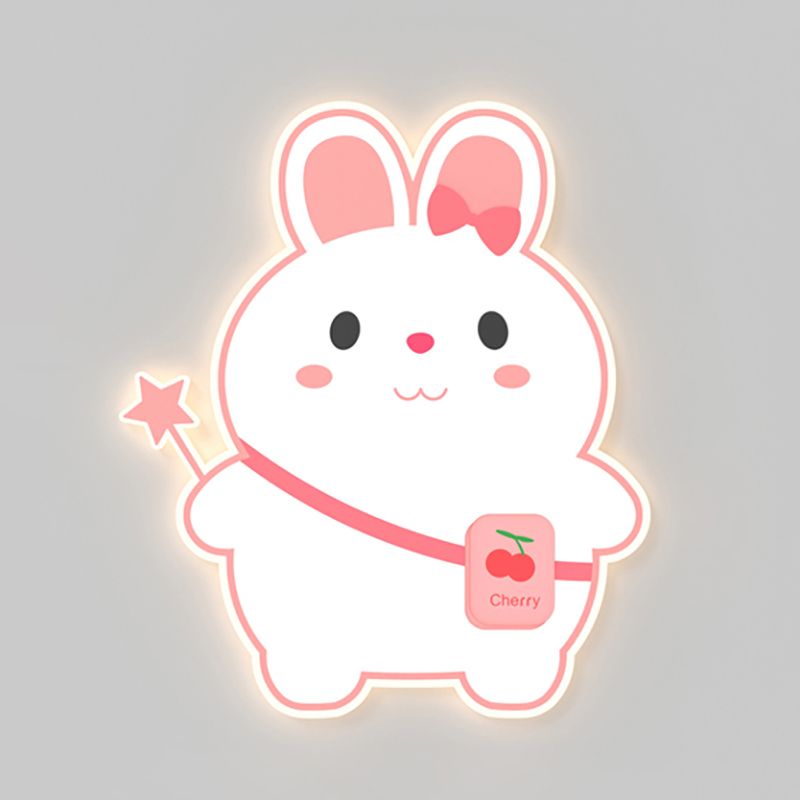 Stile per bambini a forma unica muro di metallo 1 luce da parete leggera luce