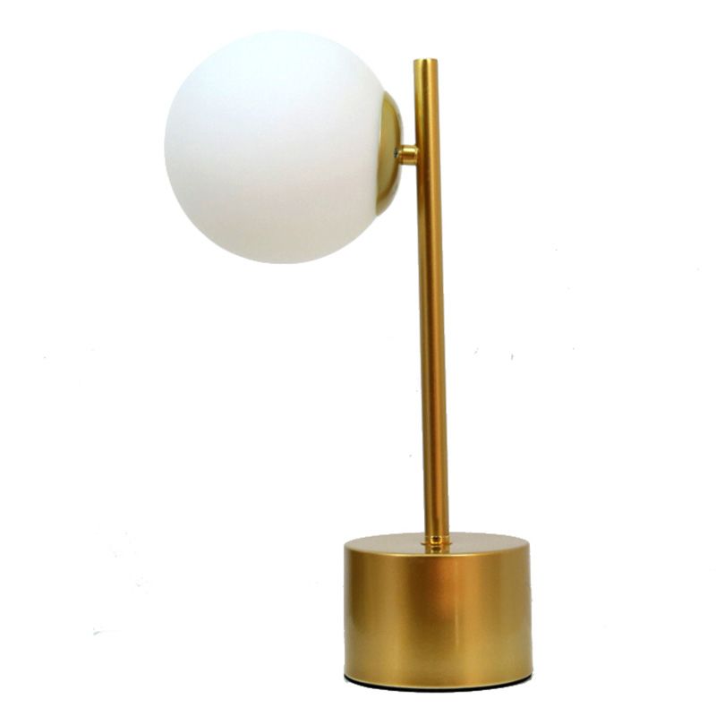 Modern Style Spherical Night Table Lamp Glass One Light Table Light