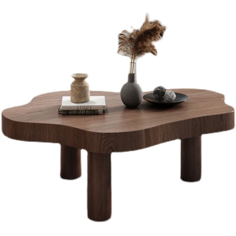Geometric with Wood Accents Coffee Table Modern 1 Single Cocktail Table