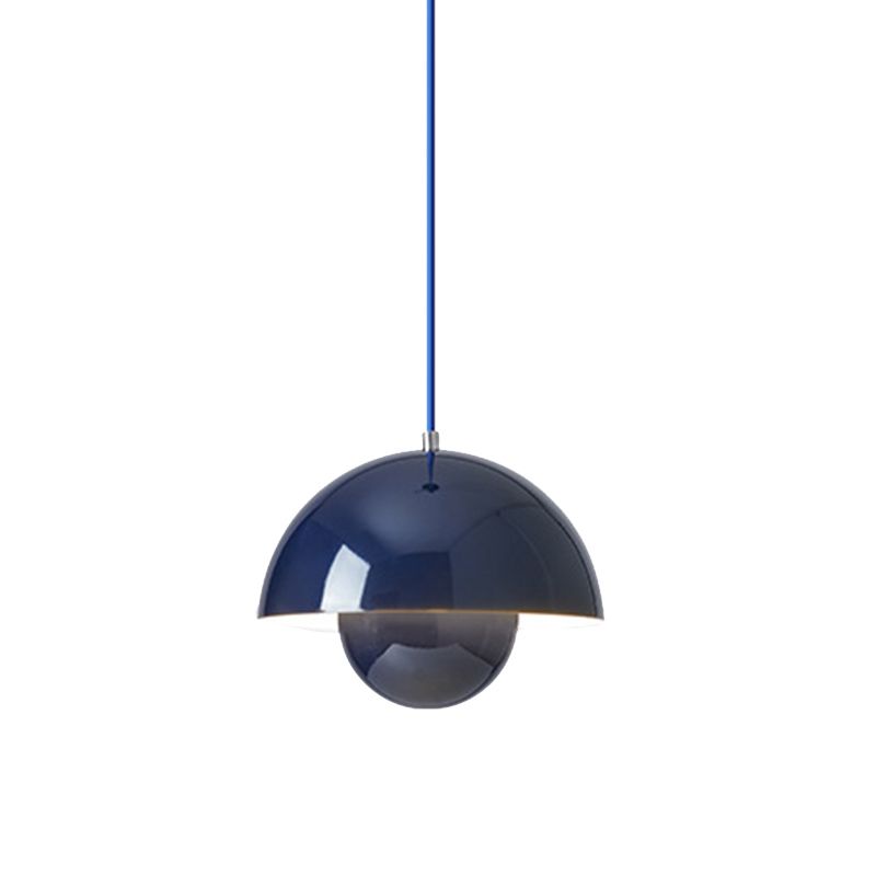 Luci appese a cupola in stile moderno in metallo 1 kit di luce a sospensione leggera