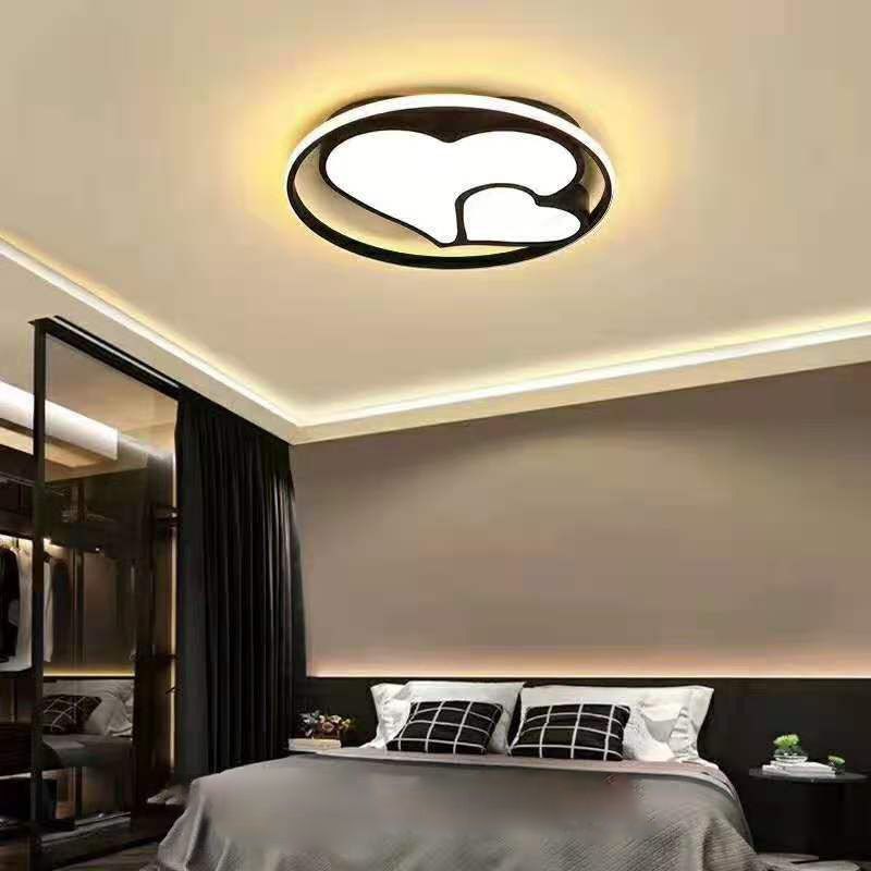 Accesorio de iluminación Led moderno, accesorio de iluminación empotrado, pantalla de acrílico y metal para dormitorio