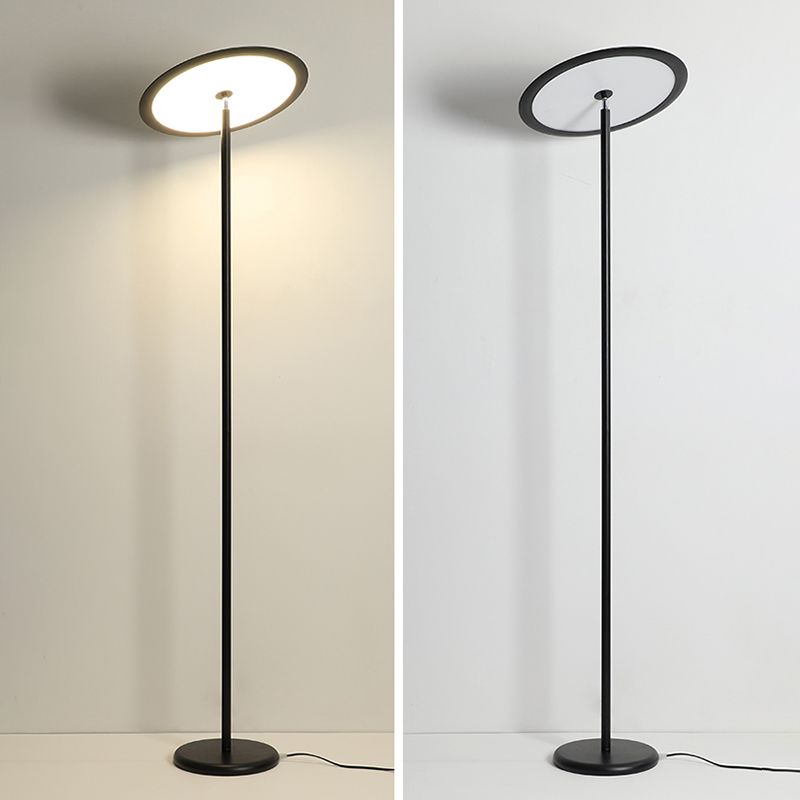 Nordic Linear Floor Lamp Metal 63" High LED Floor Light for Living Room