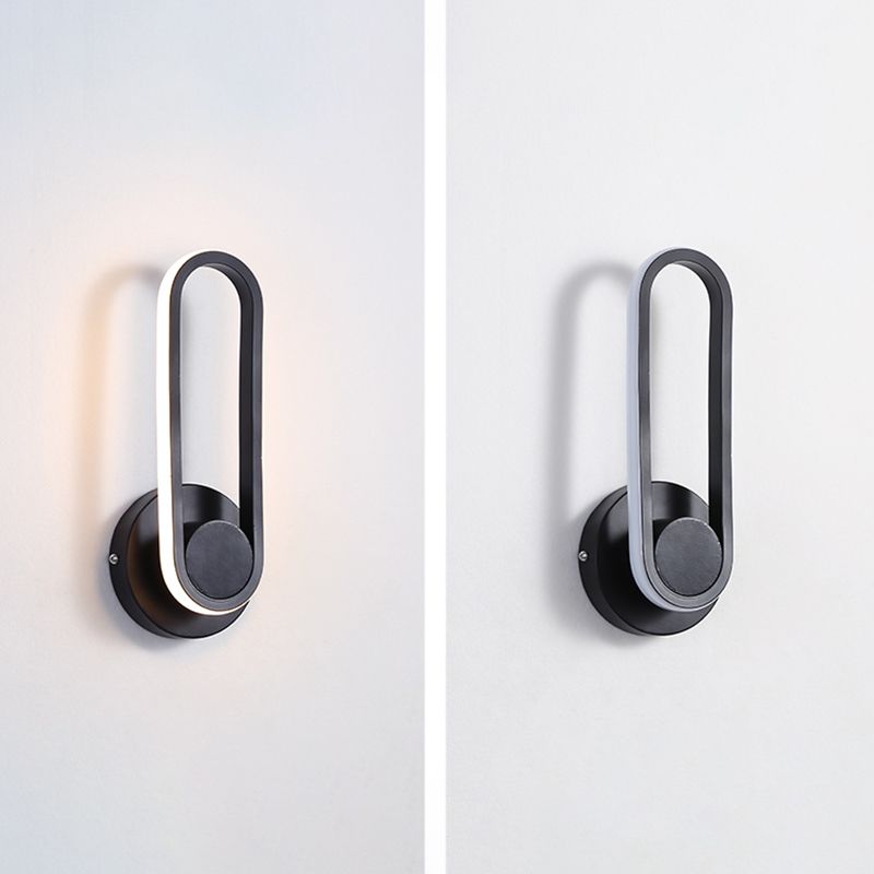 1-Light Geometric Wall Mounted Lighting Modern Style Metal Wall Lighting Fixtures