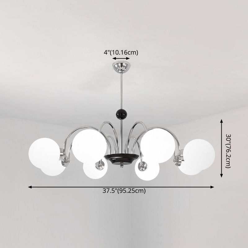 Modern Chandeliers For Dining Room Globe-Shaped Chandelier Pendant Light