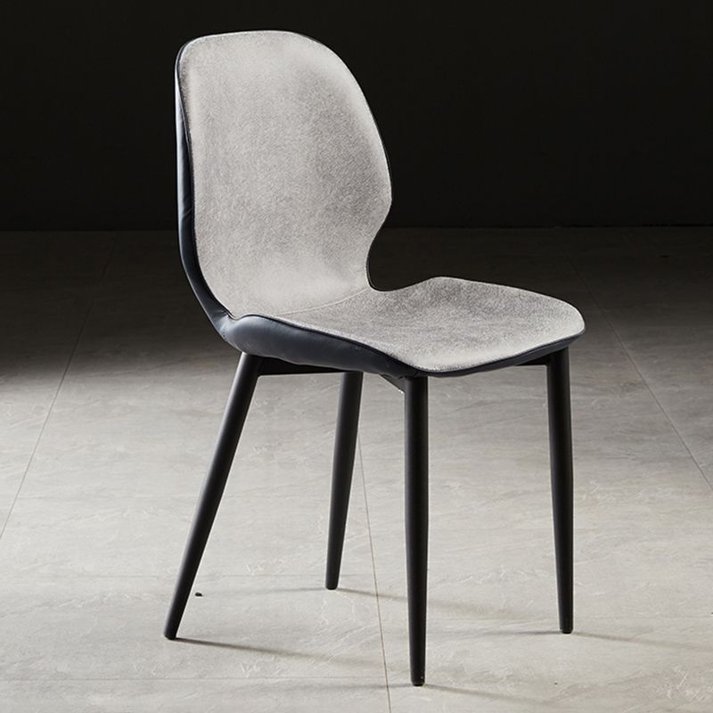 Upholstered Contemporary Restaurant Side Chair Matte Finish Parsons Dining Chair