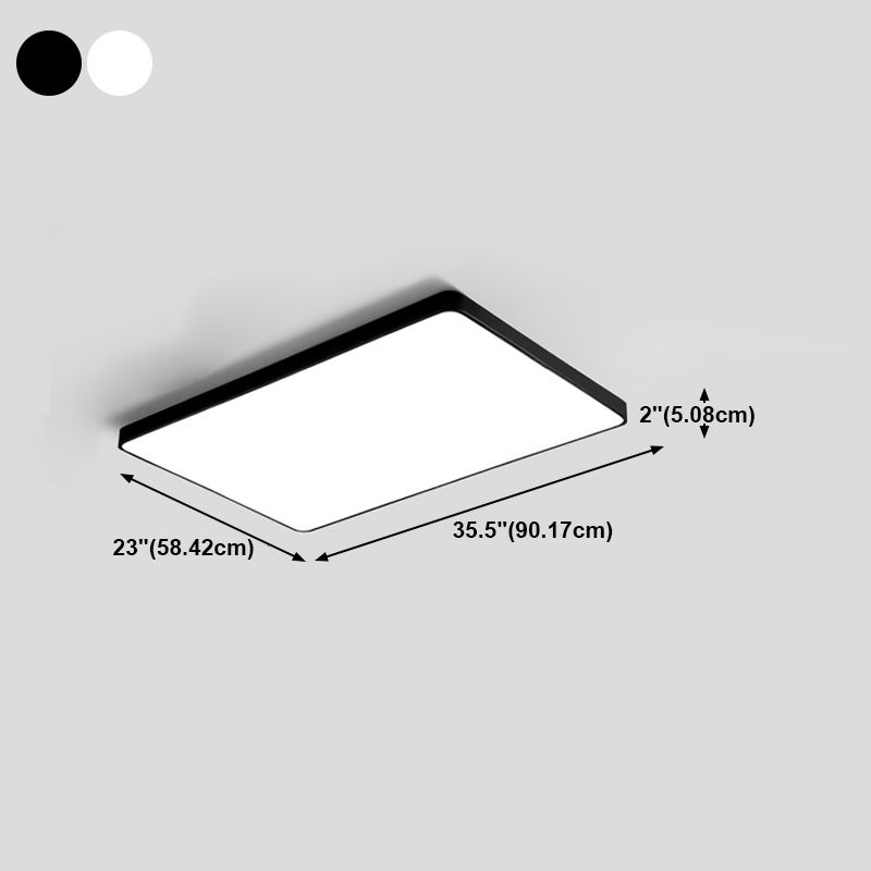 Lámpara de techo LED de geometría empotrada contemporánea para dormitorio