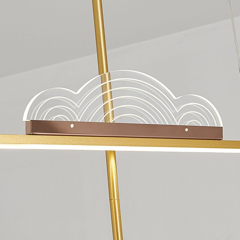 Nordic Island Light Moderne einfache LED -Kronleuchterlampenvorrichtung für Esszimmer