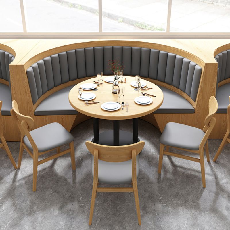 Wood Open Back Dining Chairs Contemporary Upholstered Dining Chairs