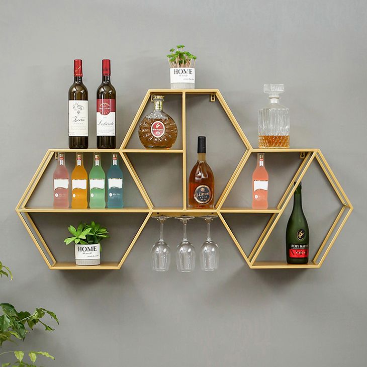 Industrial Metal Bookcase Floating 48.5"L Bookcase for Home Office