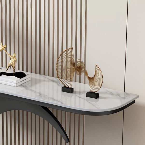Half Moon Glam Console Accent Table Antique Finish Console Sofa Table