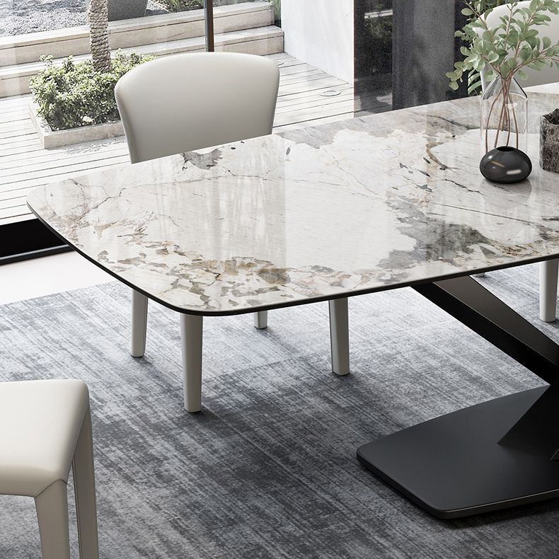 Nordic Dining Room Set 1/4/5 Pcs Stone Dining Set for Home Use