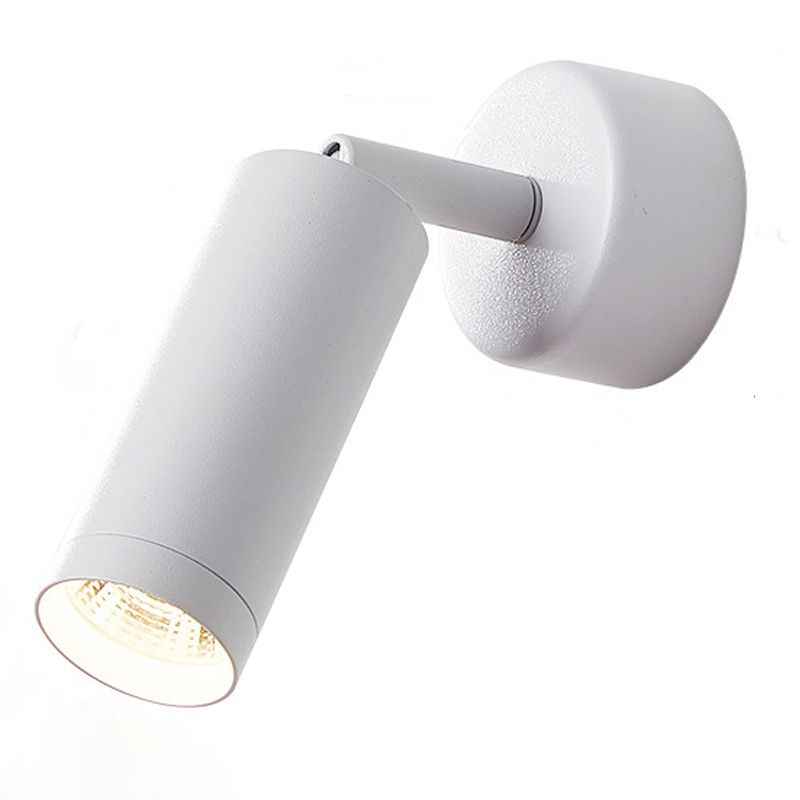 Half Cylinder Shade Single Light Reading Wall Light Modern Style Metal Wall Mount Light Fixture