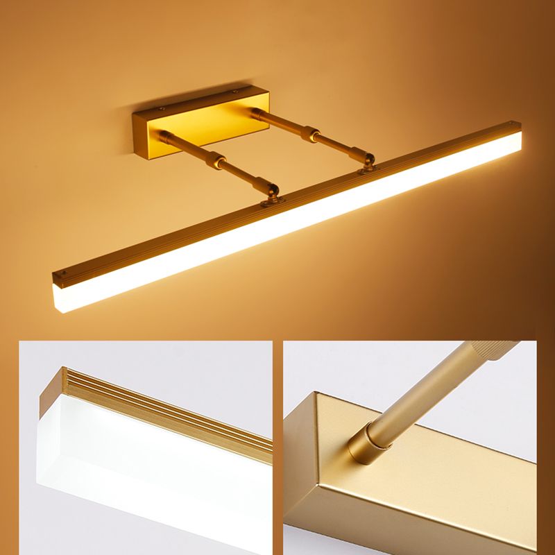 Modern Minimalist Style Cylindrical Vanity Wall Lighttures Metal Vanity Sconce for Toilet